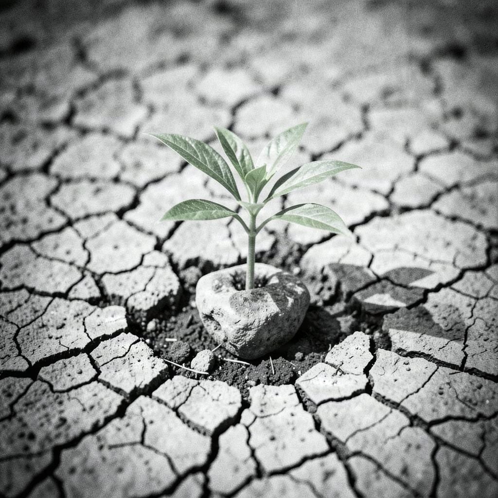 Resistance seedling breaking rock parched earth 2121